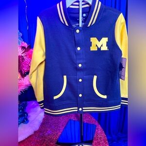 University of Michigan (UofM) Infant Letterman Jacket, Unisex, Authentic. NWT